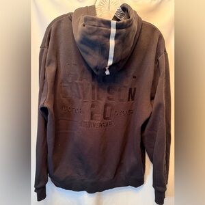 Harley-Davidson Men's Large 120th Anniversary Embroidered Full Zip Hoodie Black